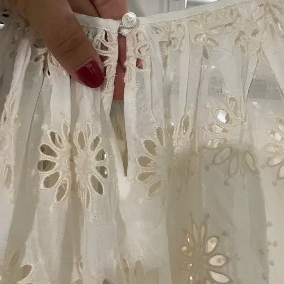 Madewell Embroidered Shirred Puff Sleeve Top - Picture 14 of 16